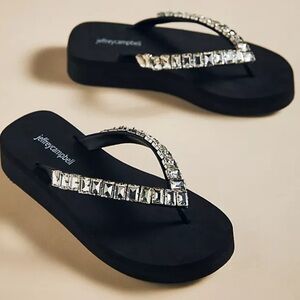 Anthropologie x Jeffrey Campbell Iconics gemstone Sandals black size 9 women’s